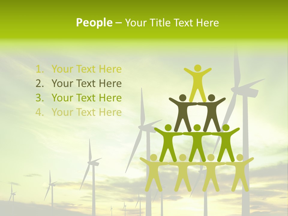 Turbine Landscape Alternative PowerPoint Template