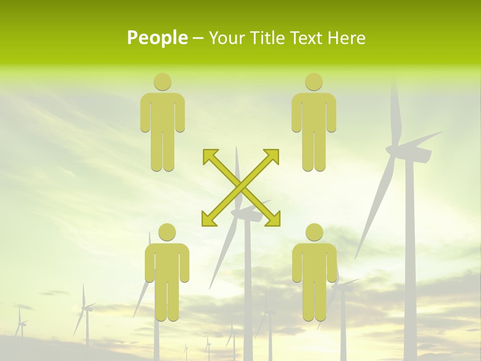 Turbine Landscape Alternative PowerPoint Template
