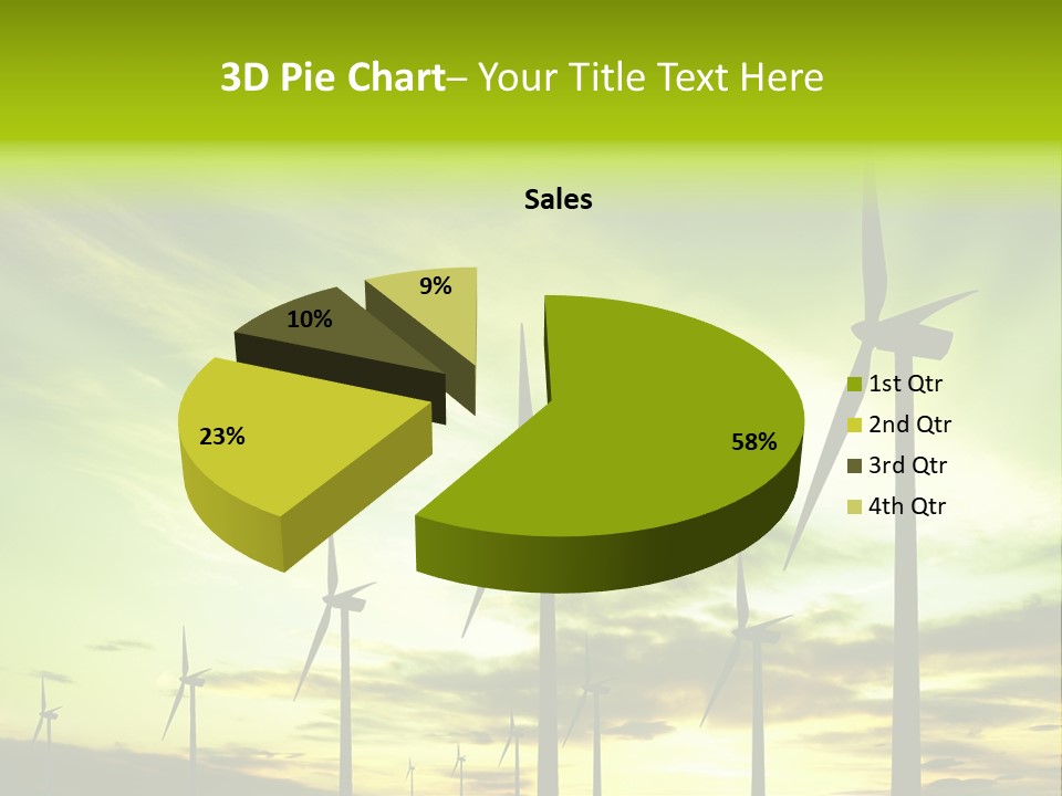 Turbine Landscape Alternative PowerPoint Template