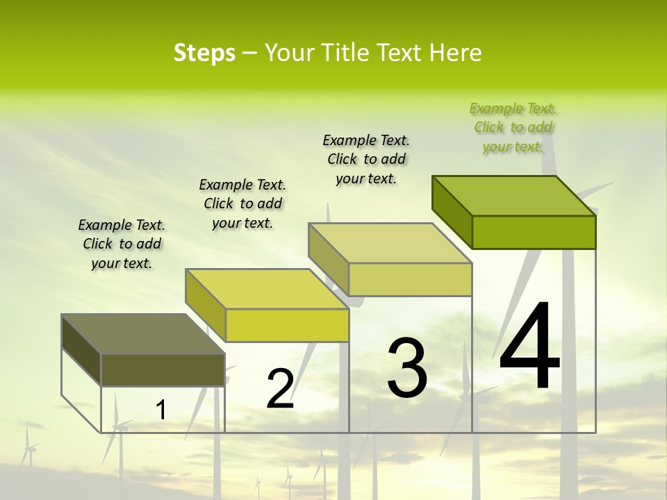 Turbine Landscape Alternative PowerPoint Template