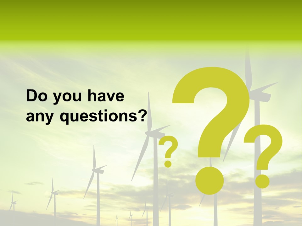 Turbine Landscape Alternative PowerPoint Template