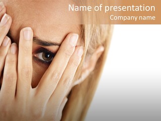 One Looking Through PowerPoint Template