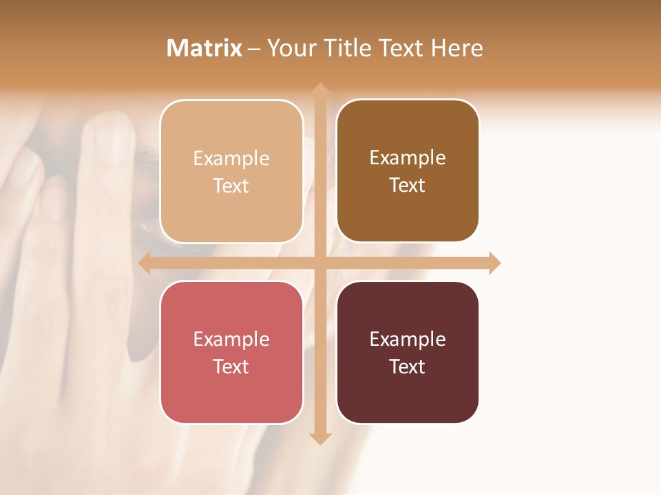 One Looking Through PowerPoint Template