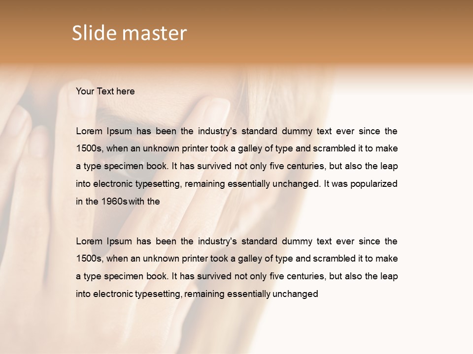 One Looking Through PowerPoint Template