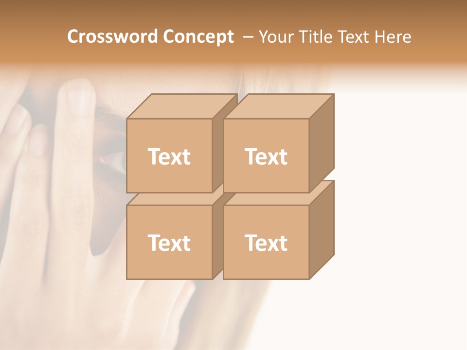 One Looking Through PowerPoint Template