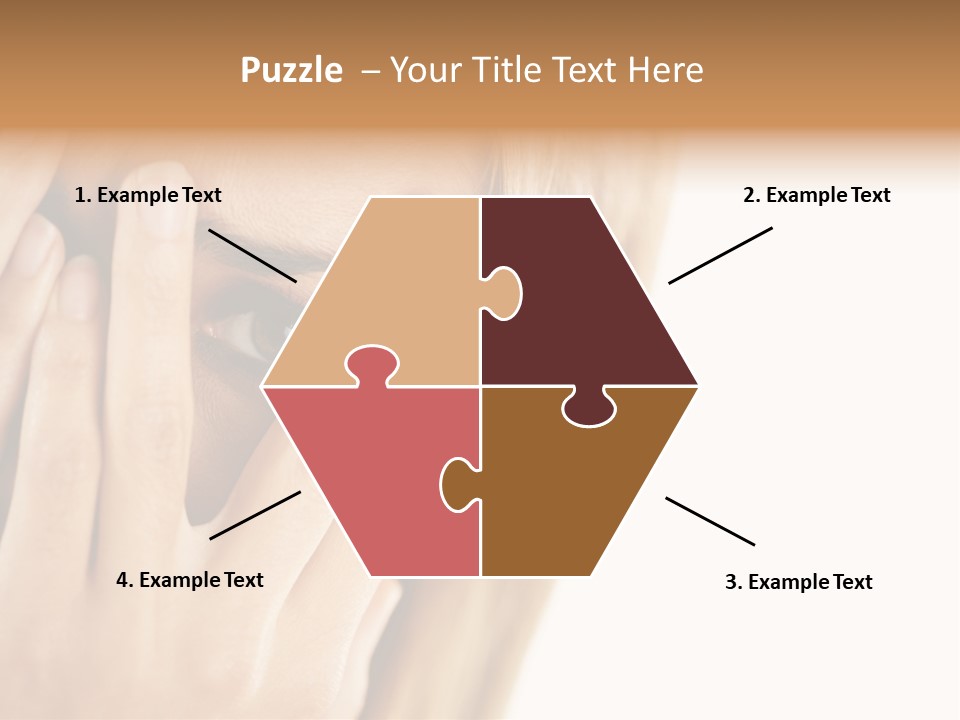 One Looking Through PowerPoint Template