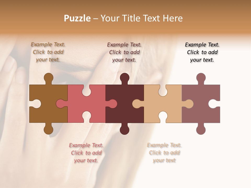 One Looking Through PowerPoint Template