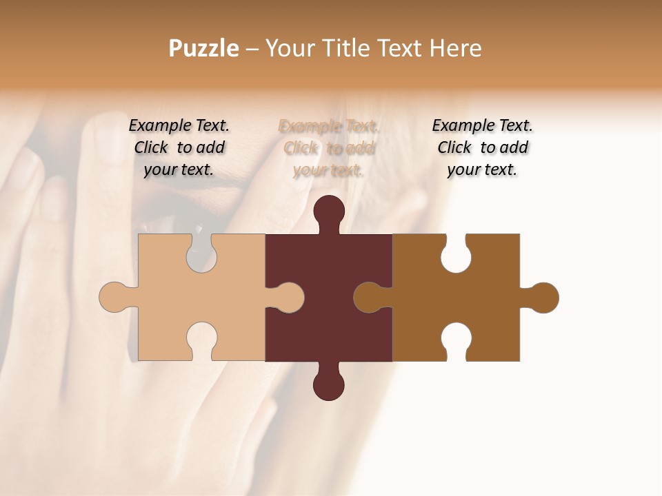 One Looking Through PowerPoint Template