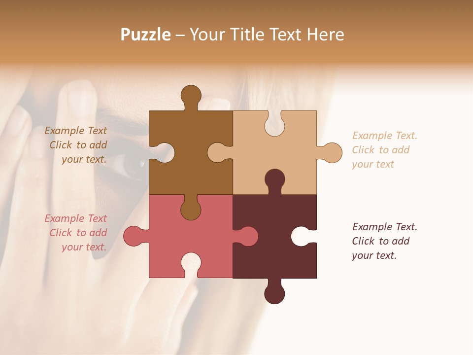 One Looking Through PowerPoint Template