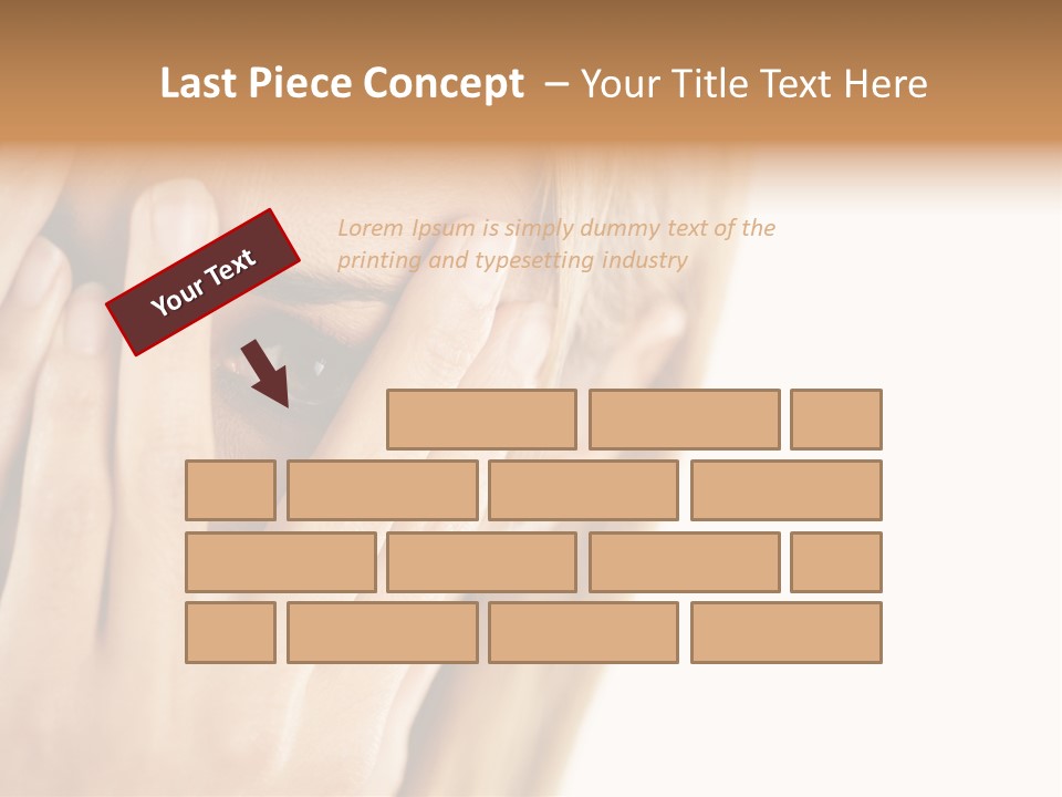 One Looking Through PowerPoint Template