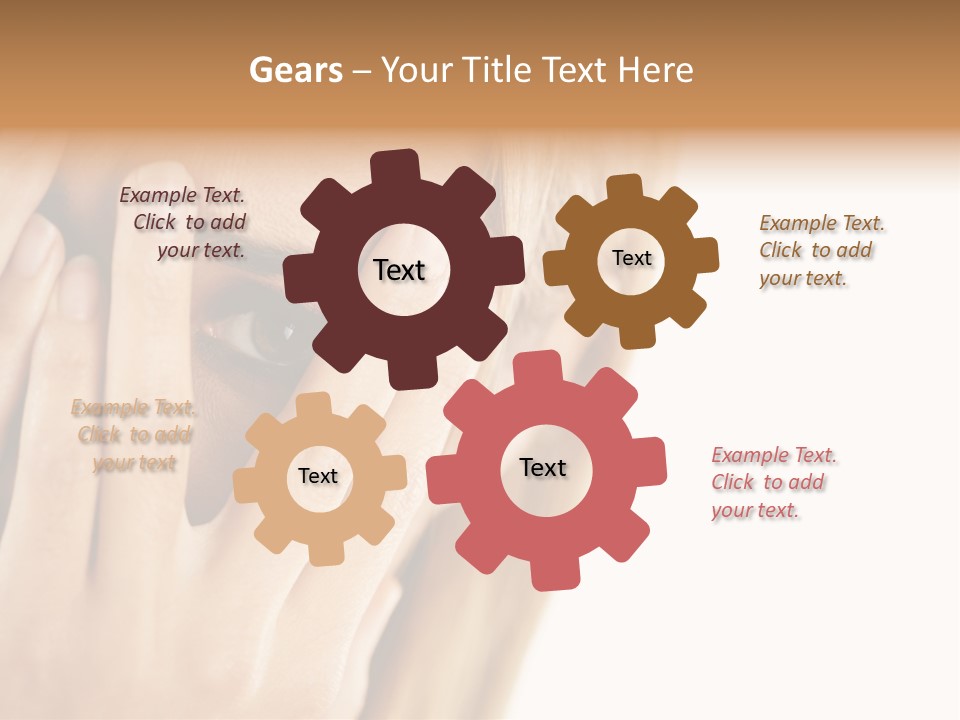 One Looking Through PowerPoint Template