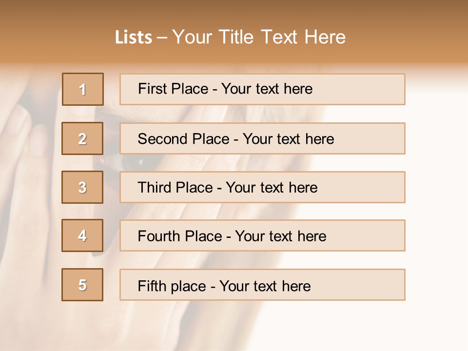 One Looking Through PowerPoint Template