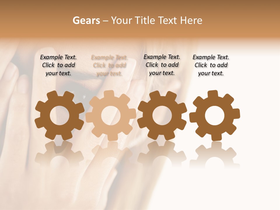 One Looking Through PowerPoint Template