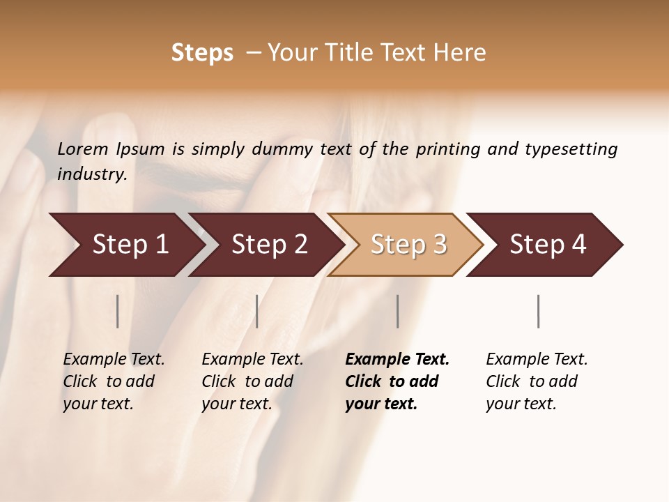 One Looking Through PowerPoint Template