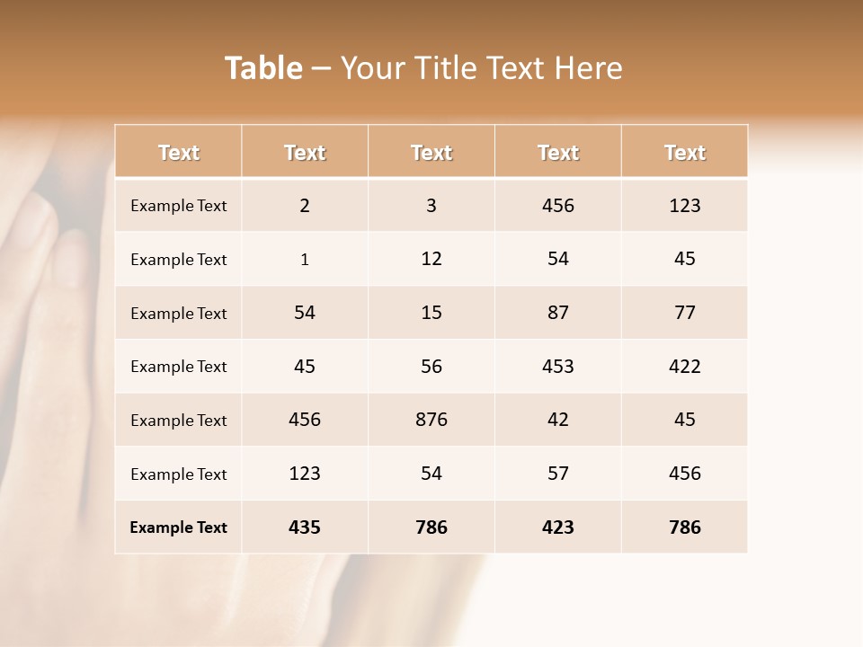 One Looking Through PowerPoint Template