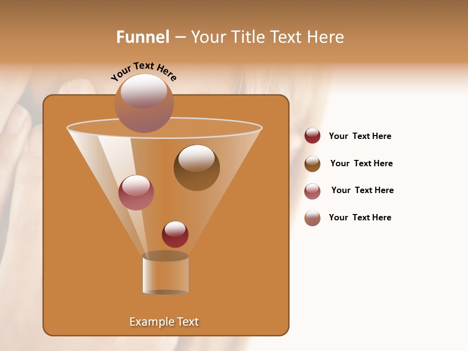 One Looking Through PowerPoint Template