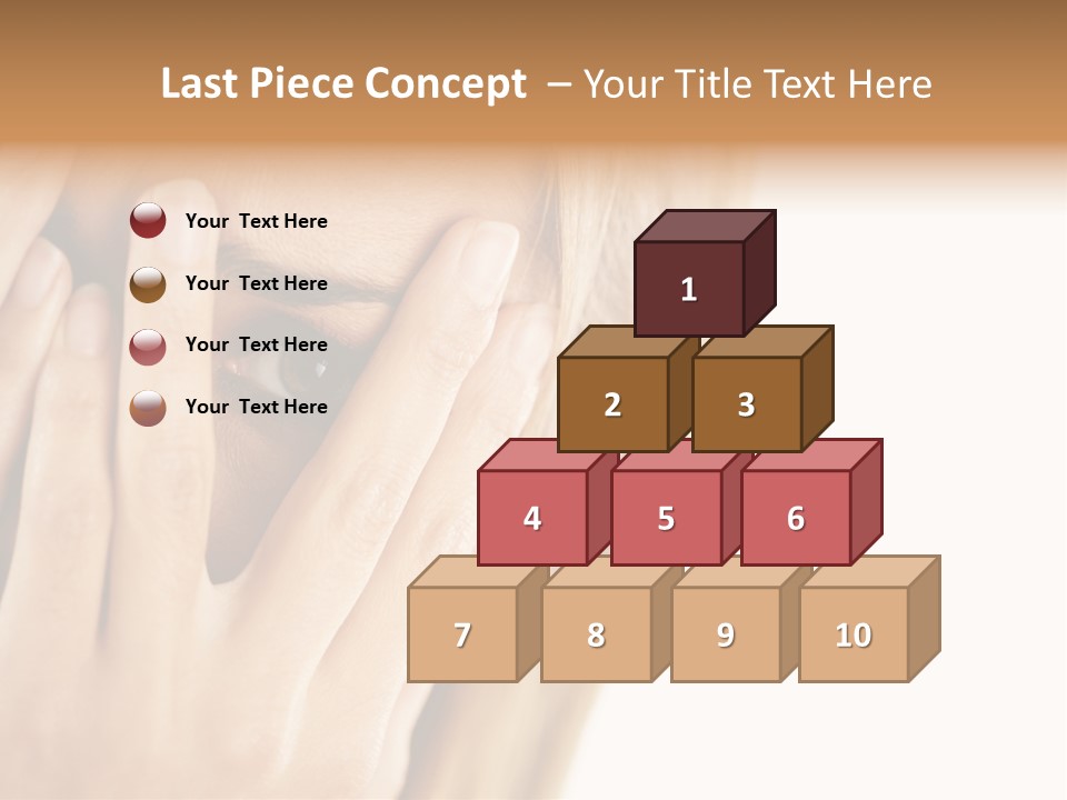 One Looking Through PowerPoint Template