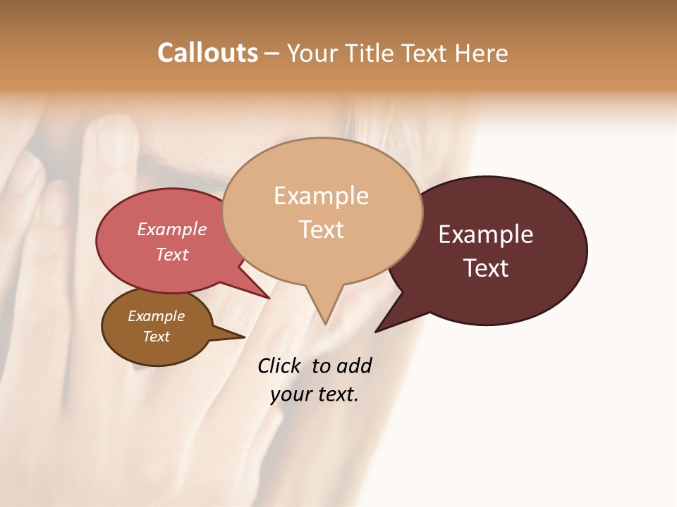 One Looking Through PowerPoint Template