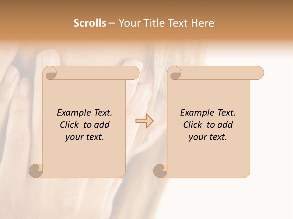 One Looking Through PowerPoint Template