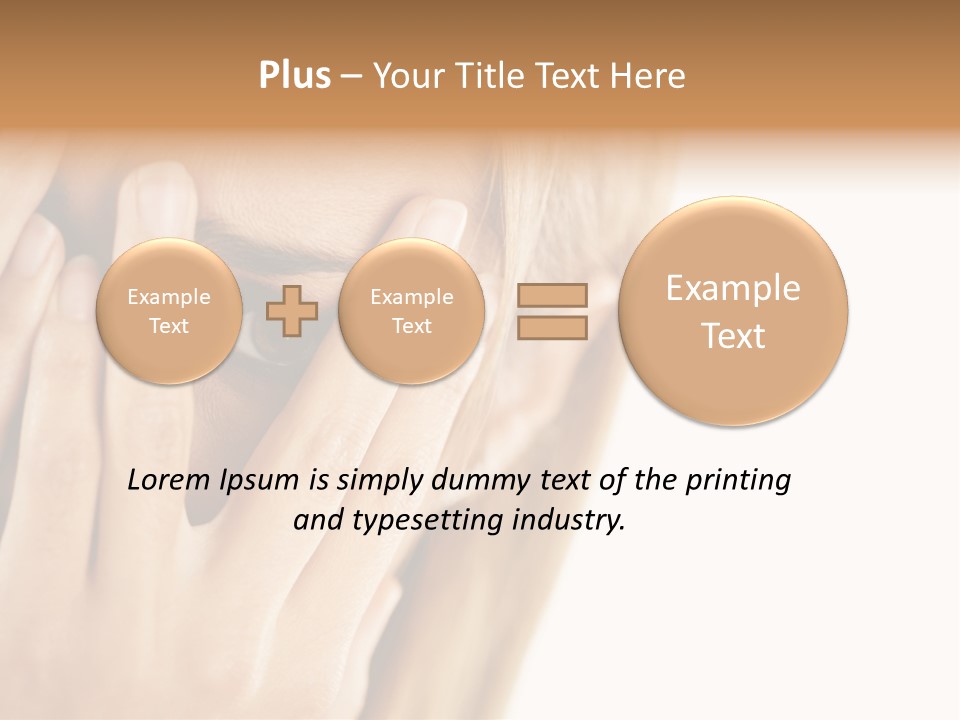 One Looking Through PowerPoint Template