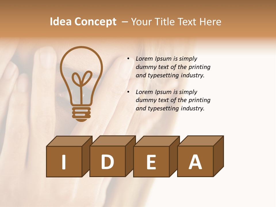 One Looking Through PowerPoint Template