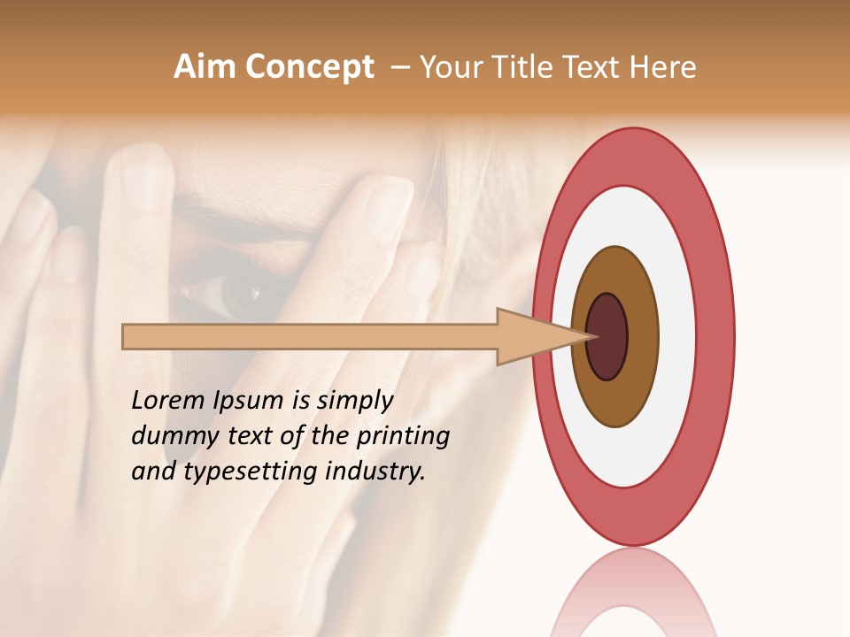 One Looking Through PowerPoint Template