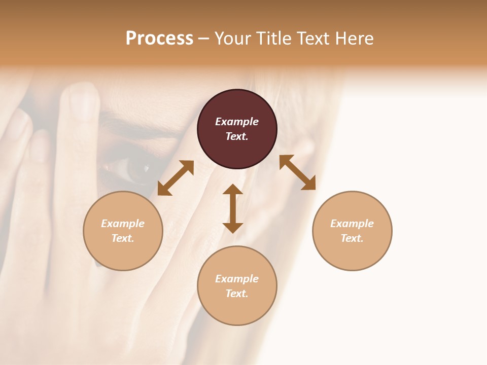 One Looking Through PowerPoint Template