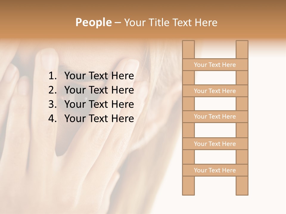One Looking Through PowerPoint Template