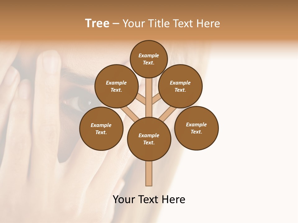 One Looking Through PowerPoint Template