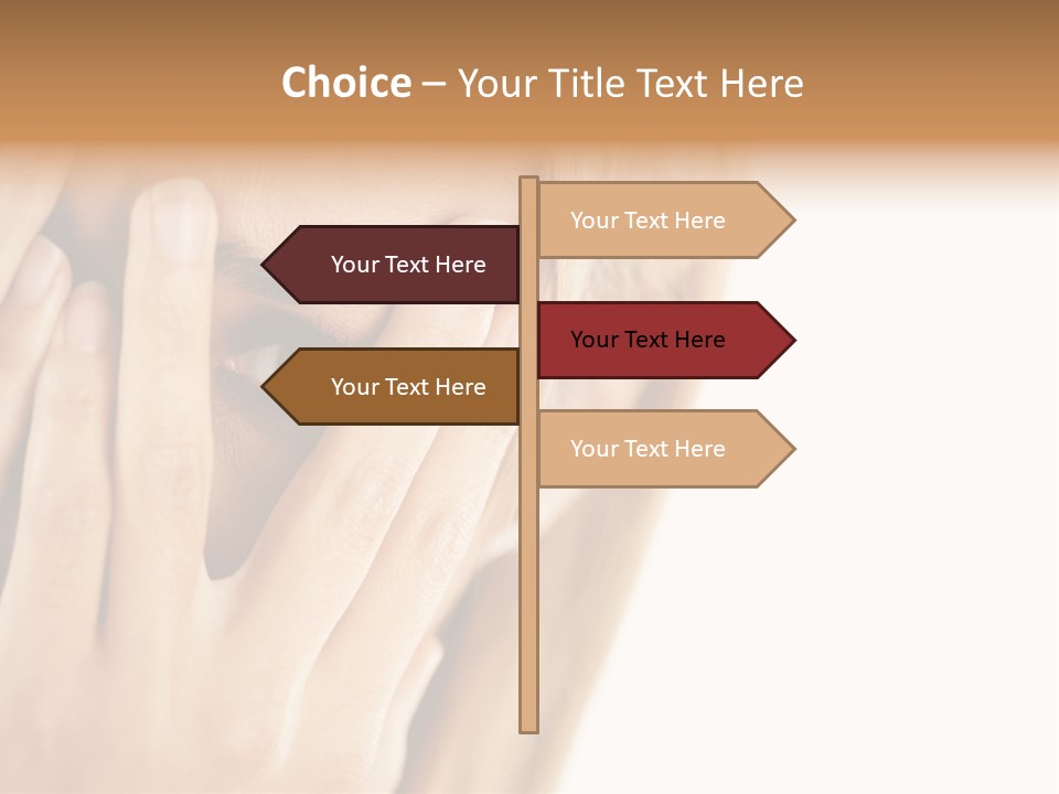 One Looking Through PowerPoint Template