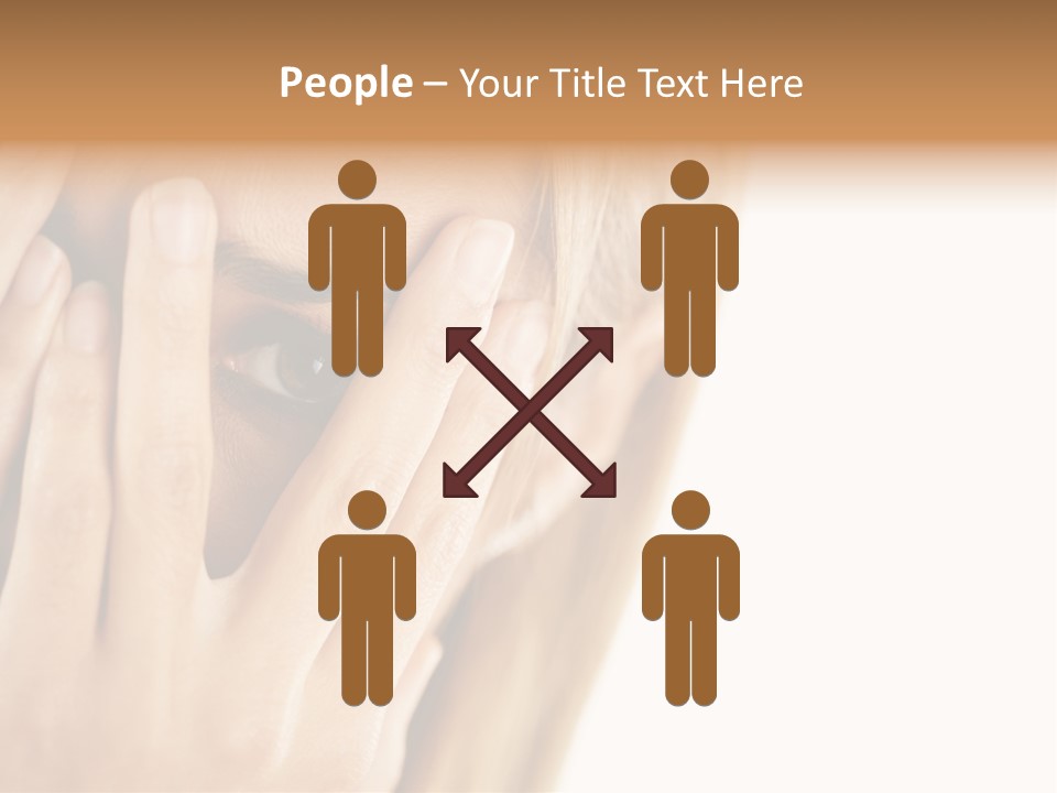 One Looking Through PowerPoint Template