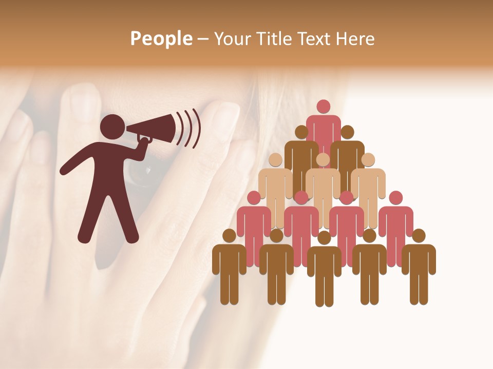 One Looking Through PowerPoint Template