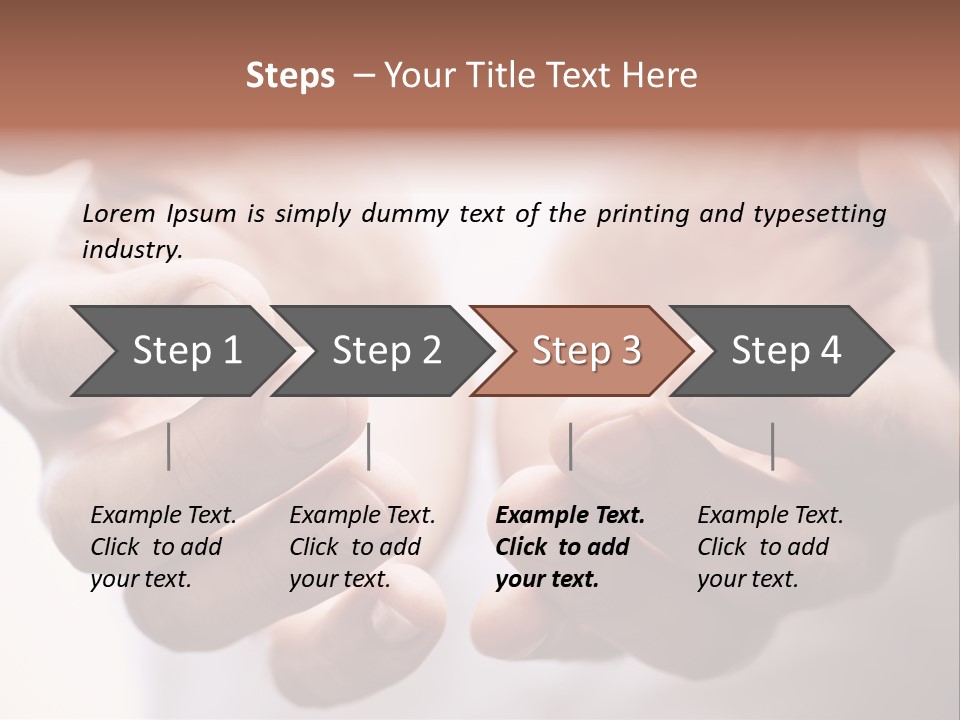 People Begging Closeup PowerPoint Template