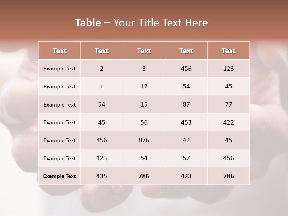 People Begging Closeup PowerPoint Template