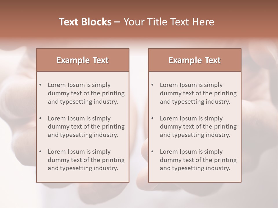 People Begging Closeup PowerPoint Template