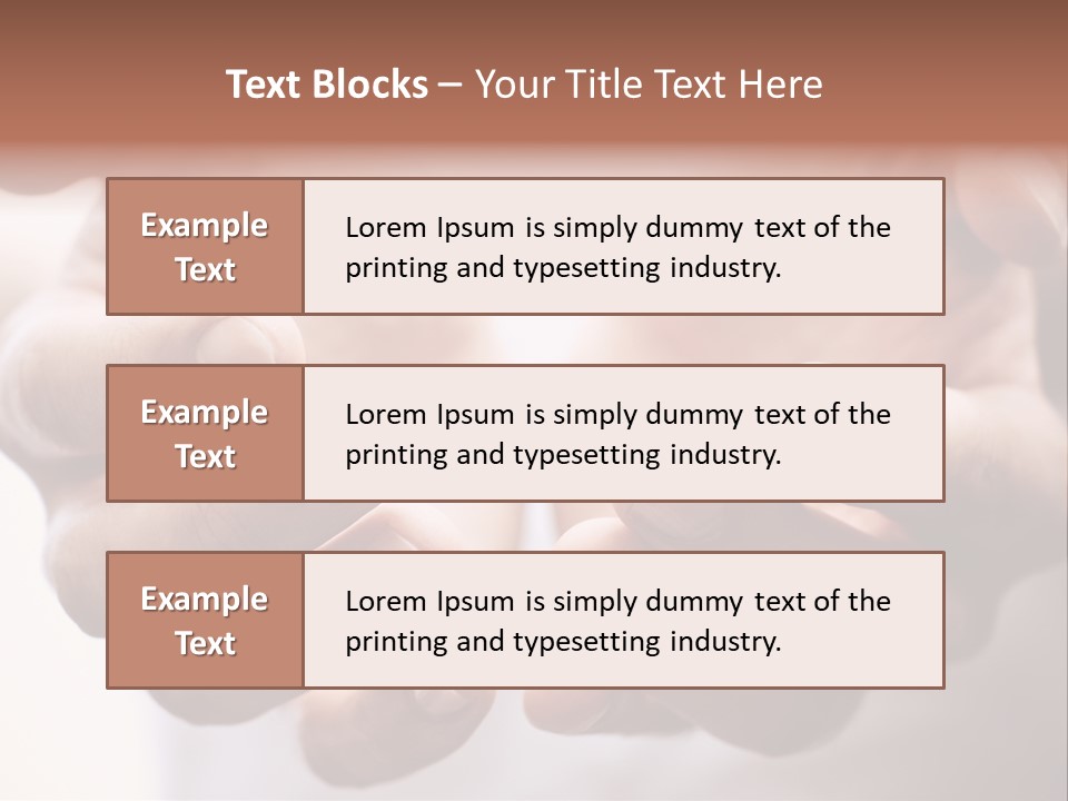 People Begging Closeup PowerPoint Template