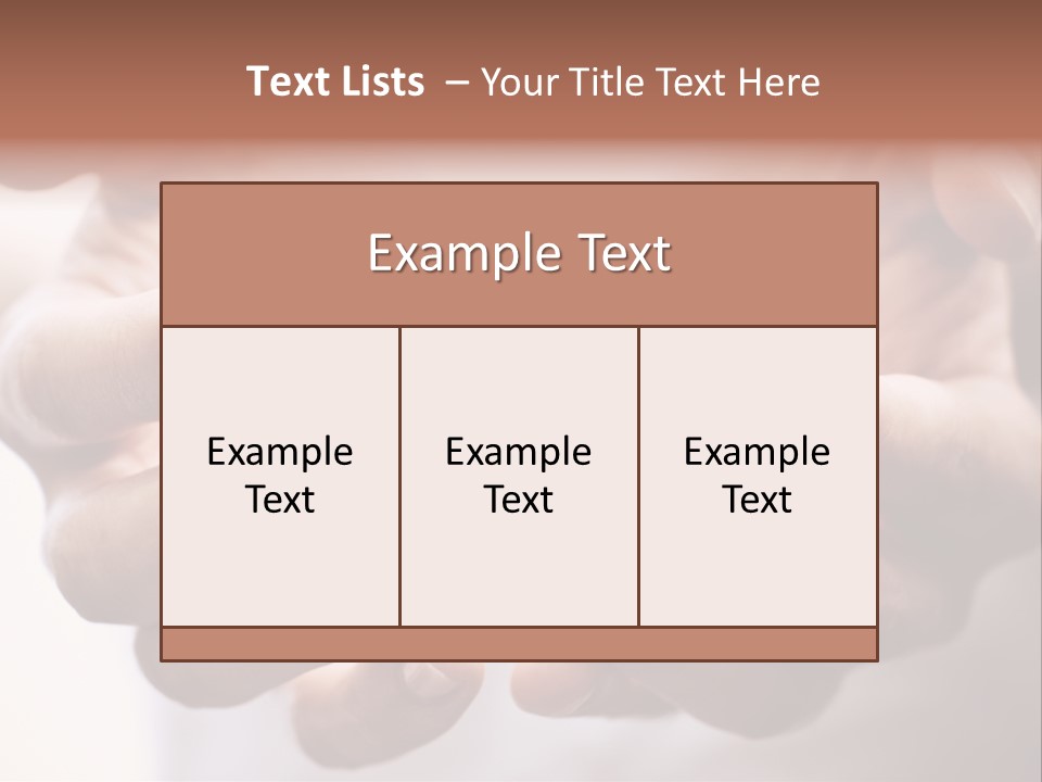 People Begging Closeup PowerPoint Template