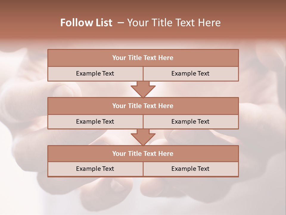 People Begging Closeup PowerPoint Template