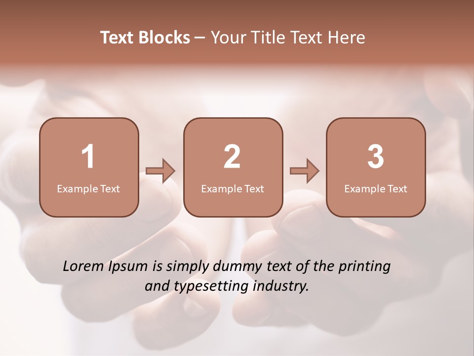 People Begging Closeup PowerPoint Template