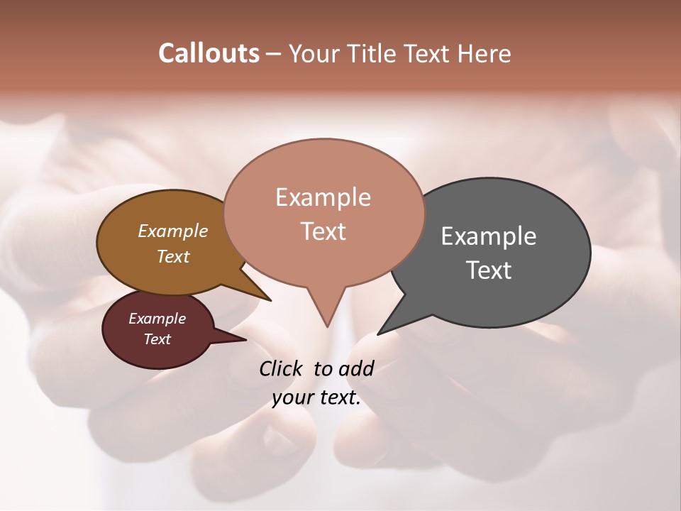 People Begging Closeup PowerPoint Template