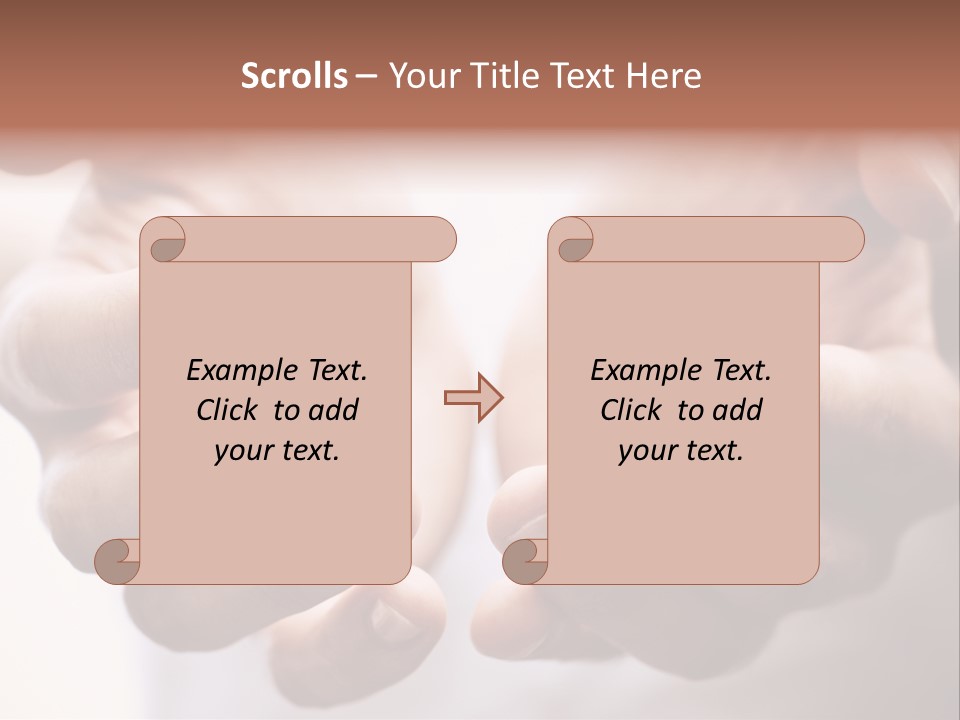 People Begging Closeup PowerPoint Template