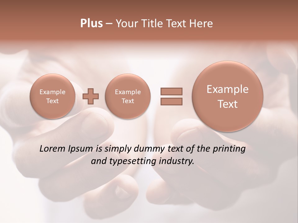 People Begging Closeup PowerPoint Template