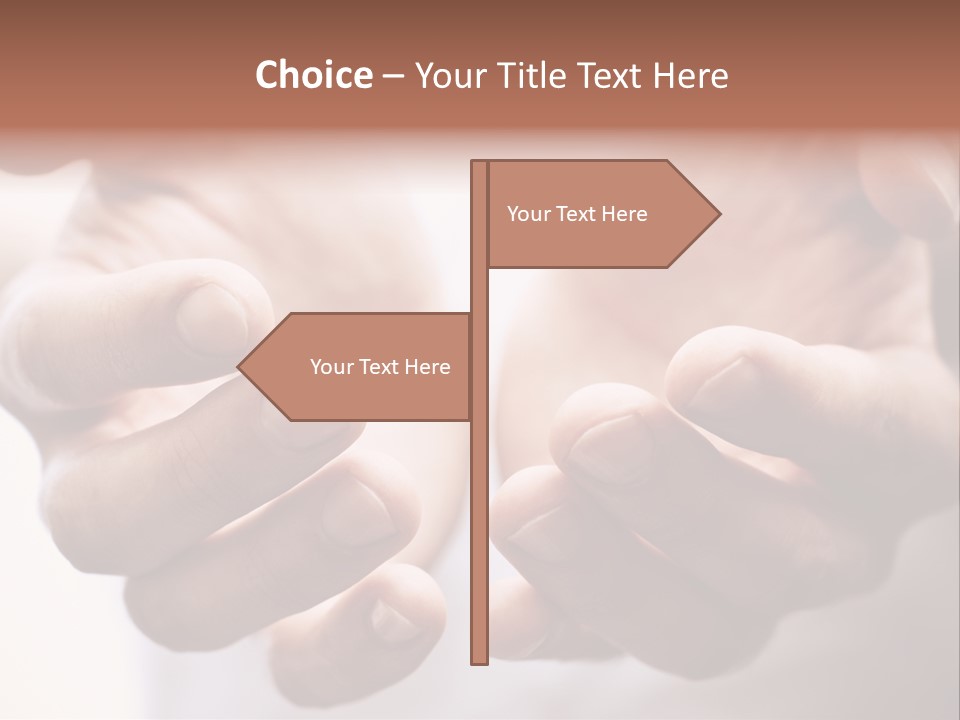 People Begging Closeup PowerPoint Template