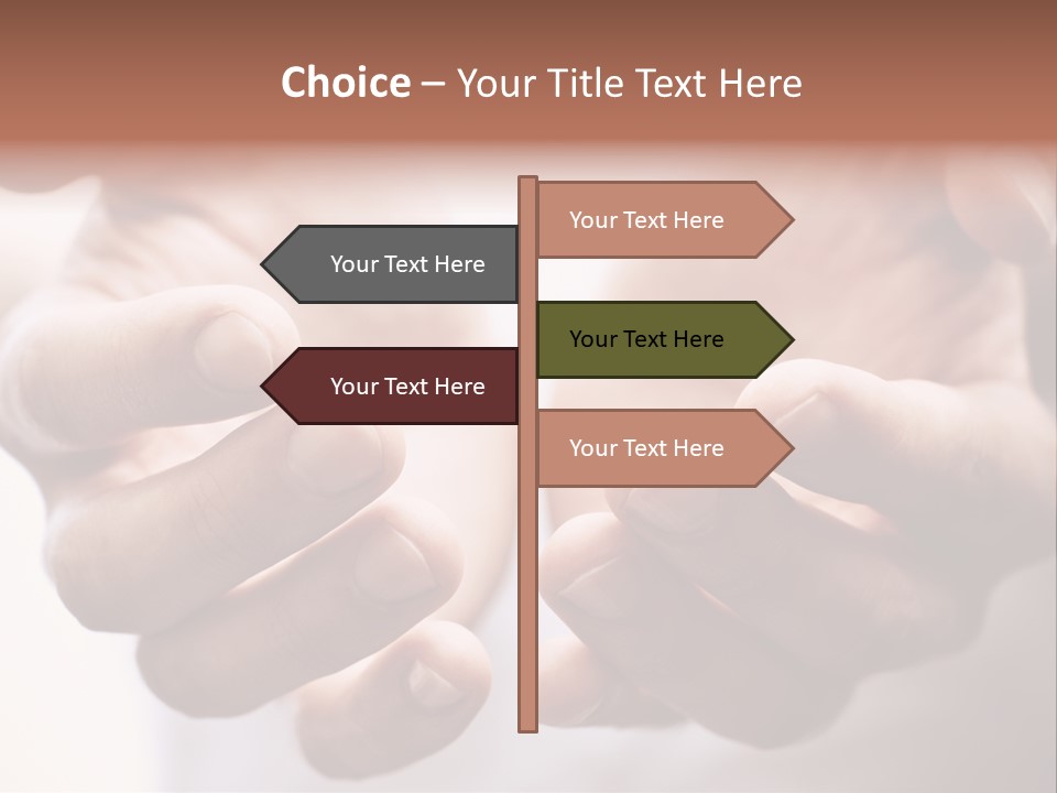 People Begging Closeup PowerPoint Template