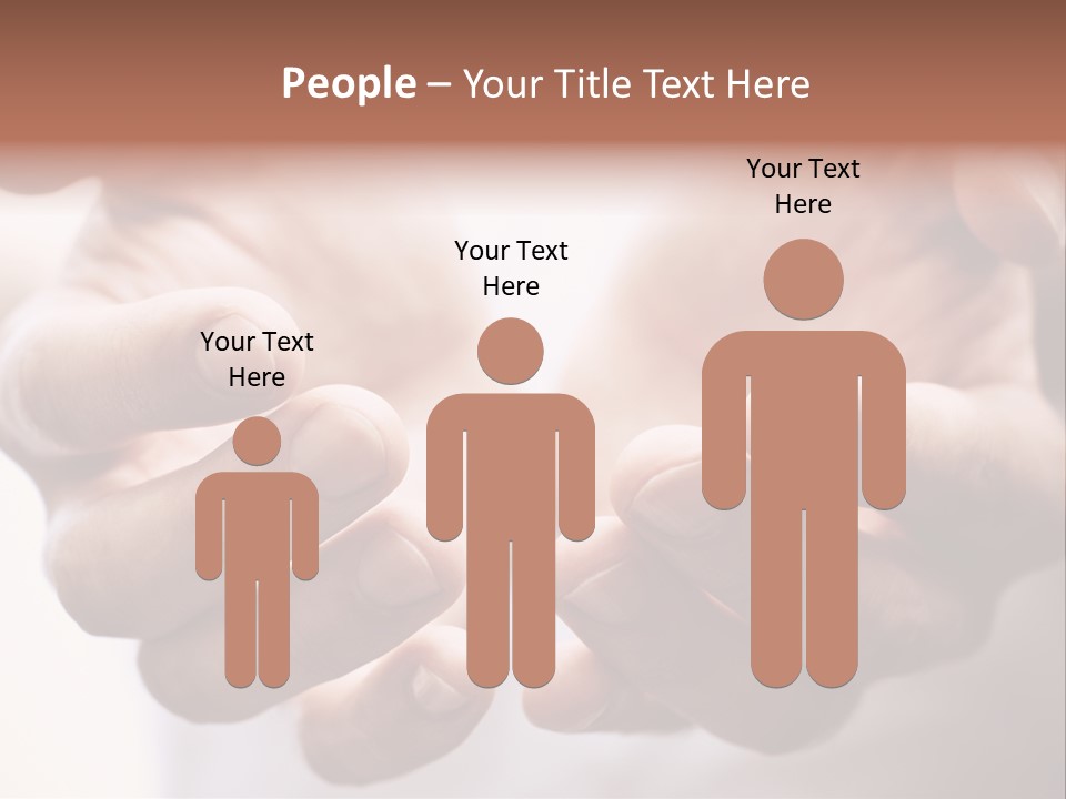 People Begging Closeup PowerPoint Template