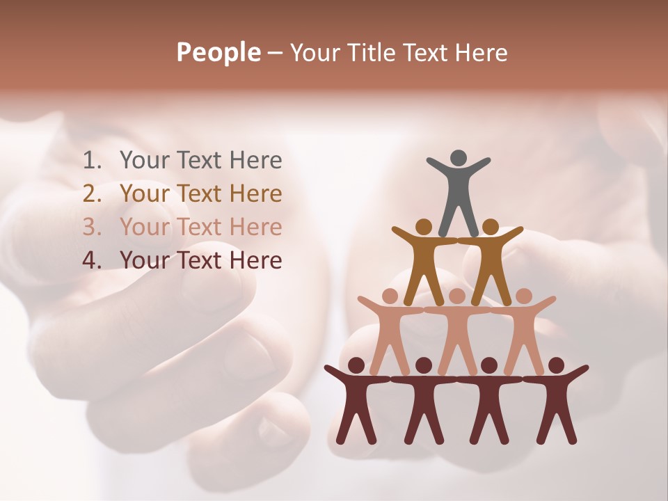 People Begging Closeup PowerPoint Template