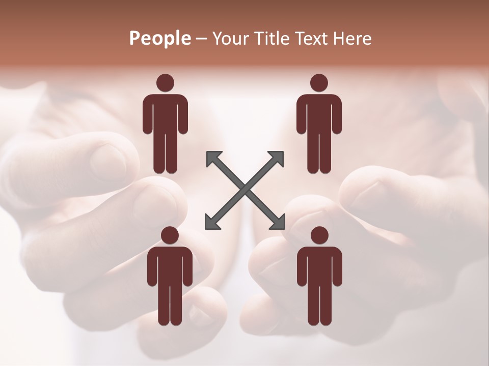 People Begging Closeup PowerPoint Template