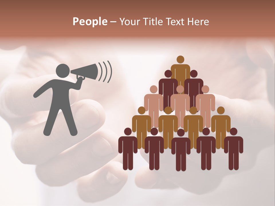 People Begging Closeup PowerPoint Template