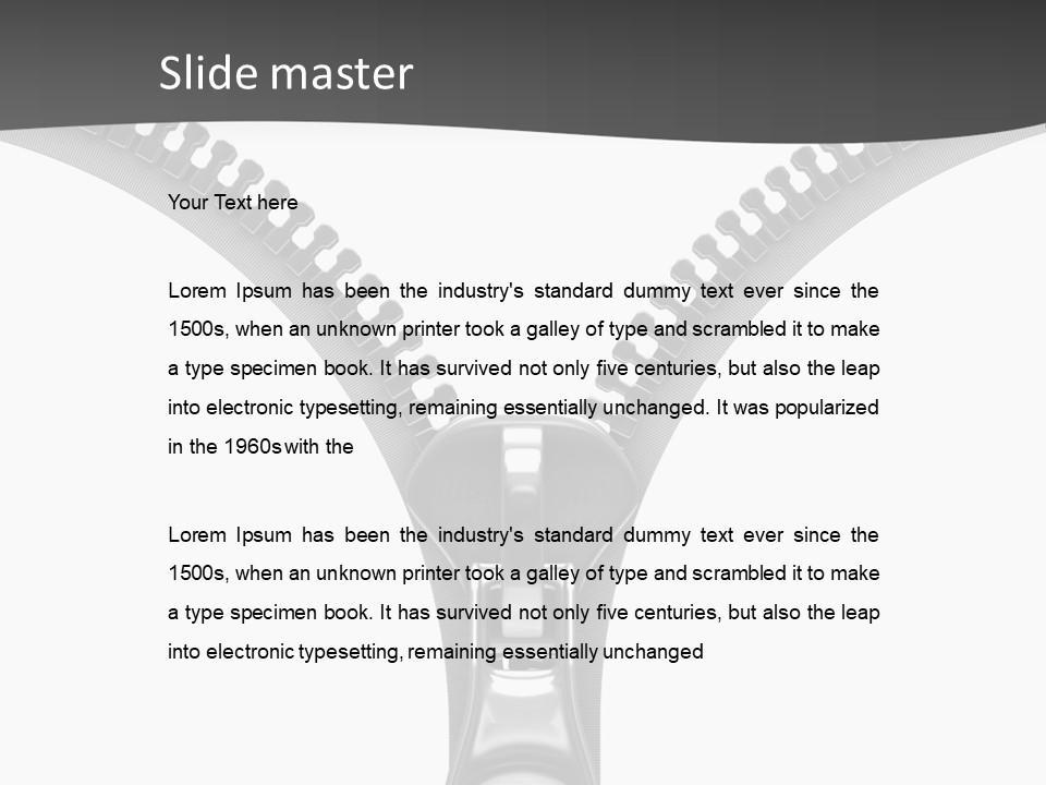 Section Object Accessory PowerPoint Template