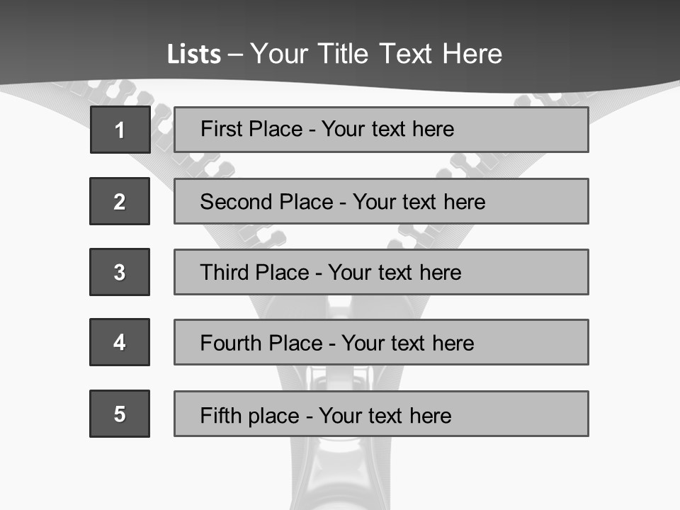 Section Object Accessory PowerPoint Template